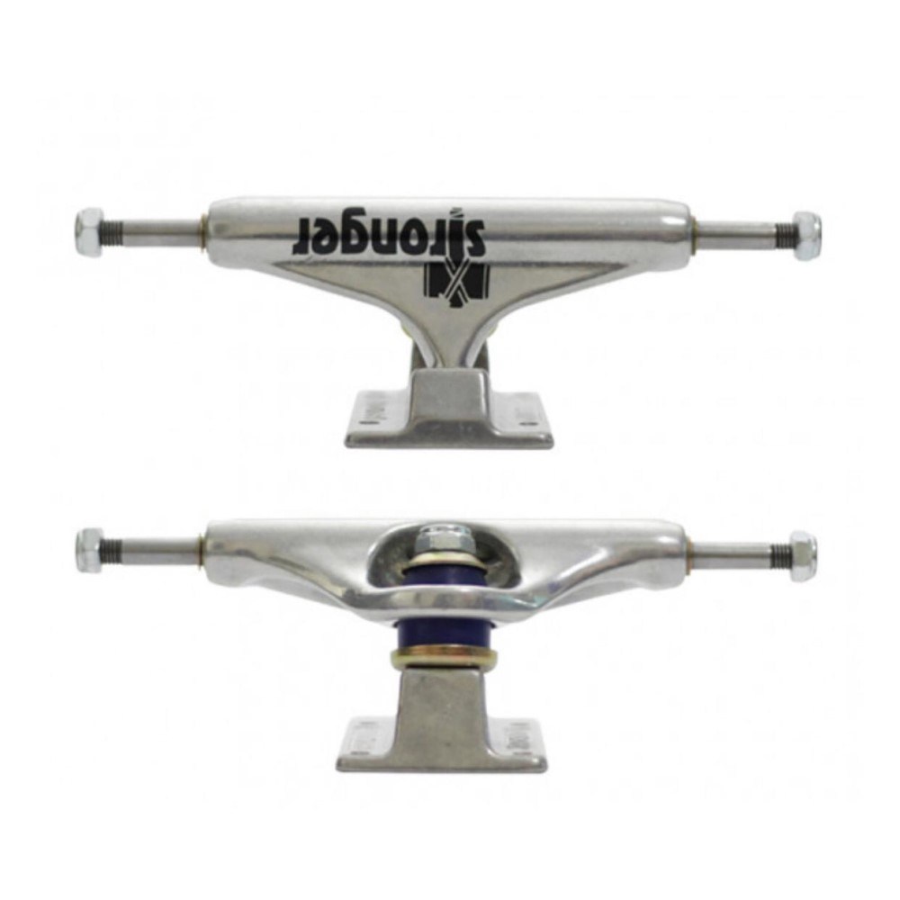 TRUCK_marca_STRONGER VAZADO 139MM_cor_prata_com_logo_sucata_brazil_loja_skate_maua_moda_skatista_streetwear